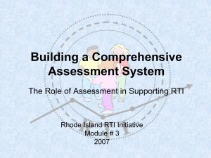 RTI: An Intervention System