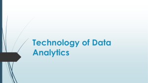 Technology of Data Analytics - Big Data & Analytics Association