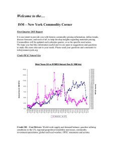 ISM Commodity Corner 1Q – 2015 Report - ISM