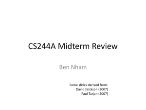 cs244a-midterm-review