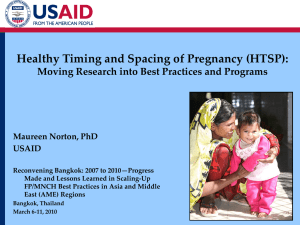 (HTSP): Moving Research into Practice to Save Lives and Promote