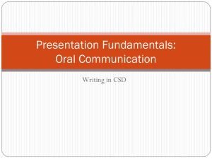 Construction Skills Fundamentals: Oral Communication