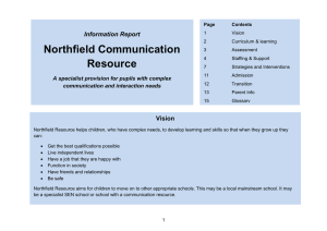 2015 School Information Report Northfield CR