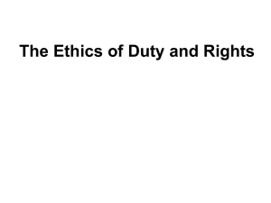Kant: The Ethics of Duty