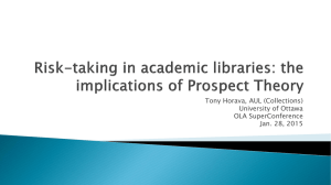 Risk-taking in academic libraries: the implications of