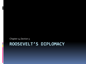 Roosevelt's Diplomacy
