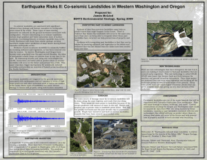 Co-Seismic Landslides - Western Oregon University