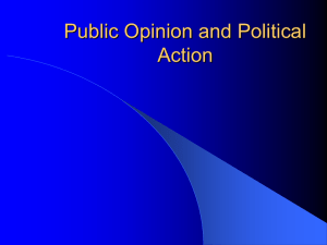 Chapter 6 - Public Opinion and Political Action