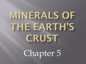 Minerals of the Earth*s crust