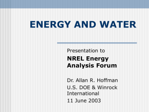 energy and water - Knowledge on Line