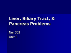 Liver, Biliary Tract, & Pancreas Problems