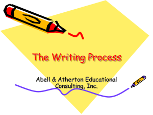Writing Process PowerPoint