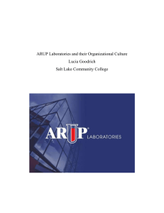 ARUP Laboratories and their Organizational Culture
