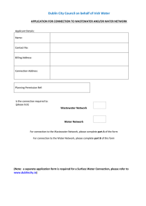 Water Supply Application Form
