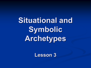 Situational and Symbolic Archetypes