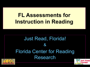 The Florida Assessments for Instruction in Reading