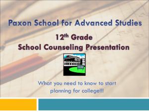Grade 12 Parent Presentation (IB Students)