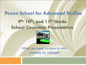 Grade 9, 10, & 11 Parent Presentation (IB Students)