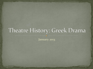 Theatre History: Greek Drama