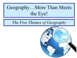 5 themes of geography the five themes of geography