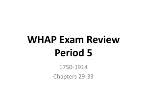 WHAP Exam Review 4 - Moore Public Schools