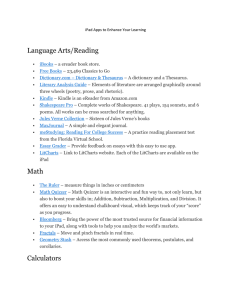iPad Apps to Enhance Your Learning Language Arts/Reading