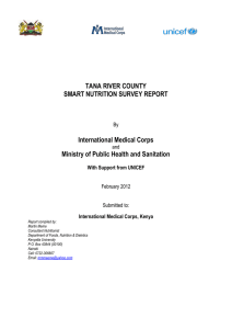 Tana River County SMART Nutrition Survey Report