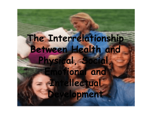 The Interrelationships Between Health and Physical