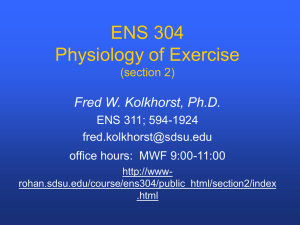 Seminar in Advanced Physiology of Exercise