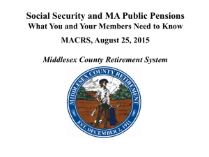 Social Security and MA Public Pensions