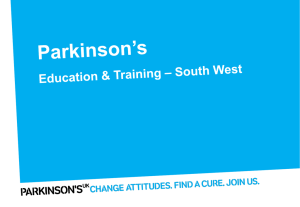 CPPE Understanding Parkinson's – November 2014
