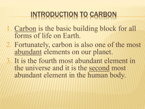 Why is Carbon Important? Powerpoint