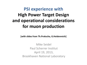 PSI experience with High power target design and operation