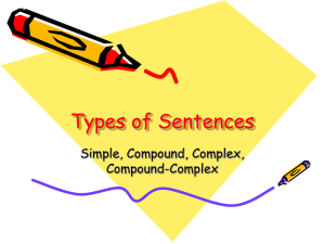 Types of Sentences PowerPoint Activity