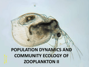 population dynamics and community ecology of zooplankton