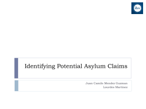 Identifying Potential Asylum Claims - SF