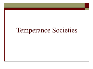 Temperance Societies