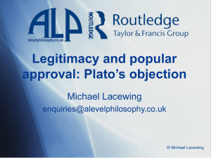 Legitimacy and popular approval