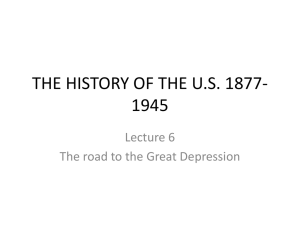 THE HISTORY OF THE U.S. 1877-1945