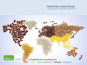 promoting agribusiness ensuring opportunities in emerging markets