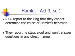 Hamlet—Act 3, sc 1