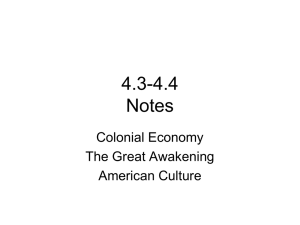 4.3-American culture-great awakening Power Point