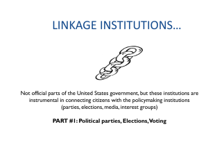LINKAGE INSTITUTIONS1