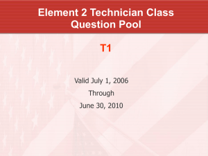 Technician Question Pool