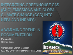 Integrating Greenhouse Gas Emissions and Global Climate Change