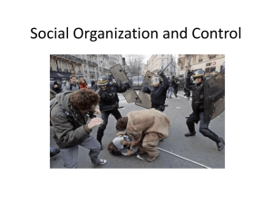 Social Organization and Control