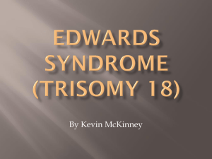 Edwards Syndrome project