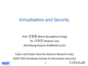 Hypervisor - SysSec (System Security) Lab