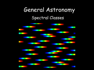 Spectral Classes - Richard Stockton College of New Jersey