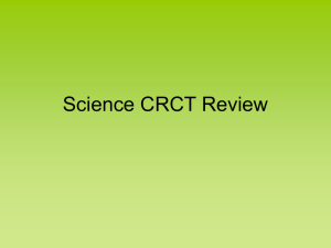 Science CRCT Review - Effingham County Schools
